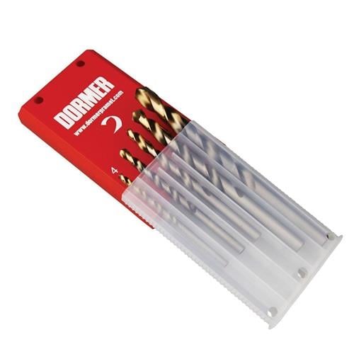 Spiralbohrersatz A089 DIN 338 TypN D.4/5/6/8/10 HSS 5tlg.Ku.-Kass.DORMER