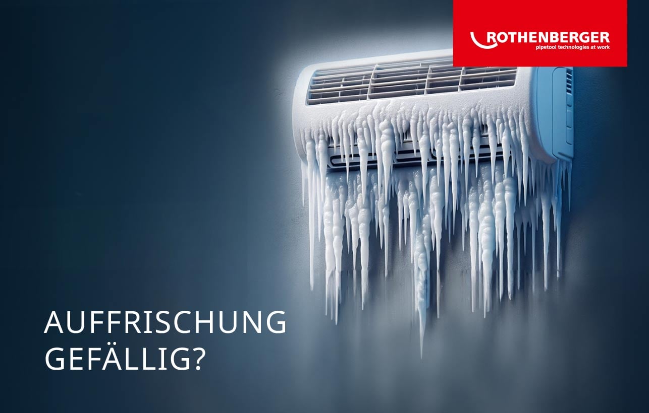 rothenberger Wiha Schraubendreher auf Eis – Motiv mit Slogan ‚Auffrischung gefällig?