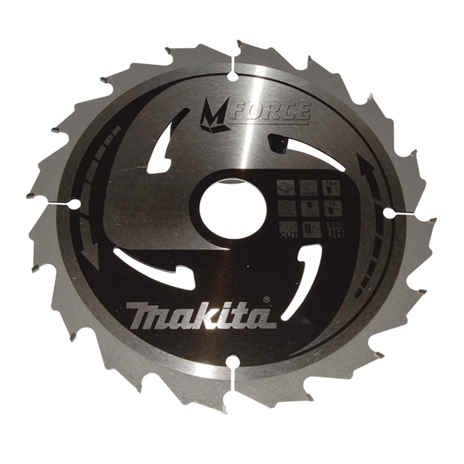 Makita M-FORCE Sägeblatt 185x30x16Z - B-31968