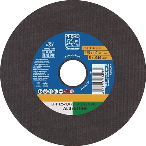 Trennscheibe EHT PSF ALU+STONE D125x1mm ger.Bohr.125mm PFERD