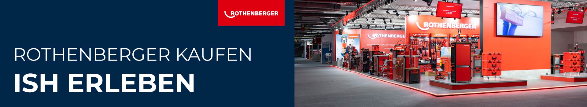 Rothenberger Messestand auf der ISH – Innovationen im Bereich Werkzeuge erleben