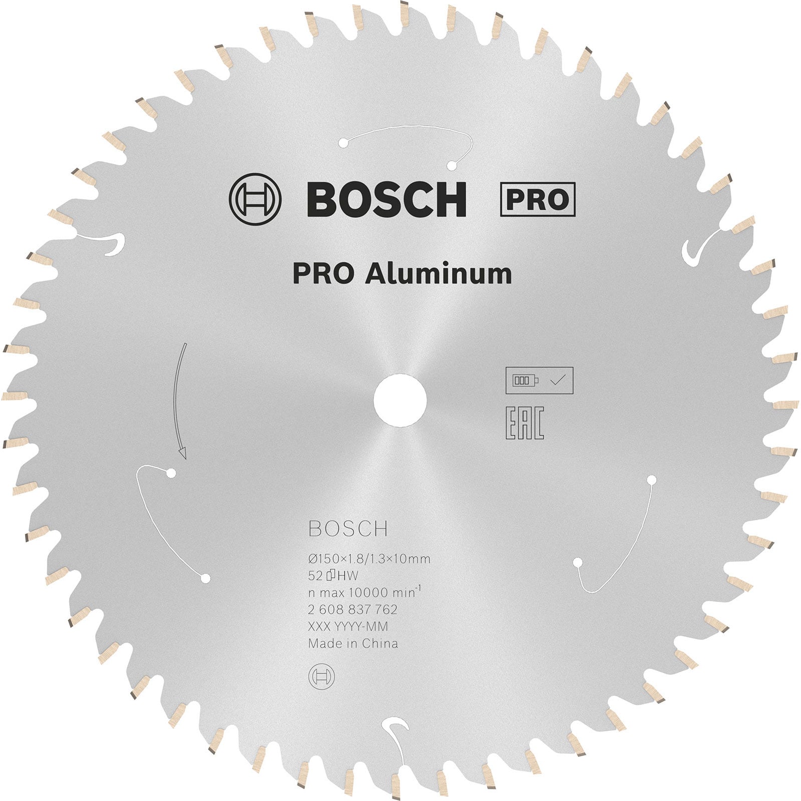 Bosch PRO Aluminium cordless Blatt für Kreissägen 150 x 1,8 x 10 mm - 2608837762