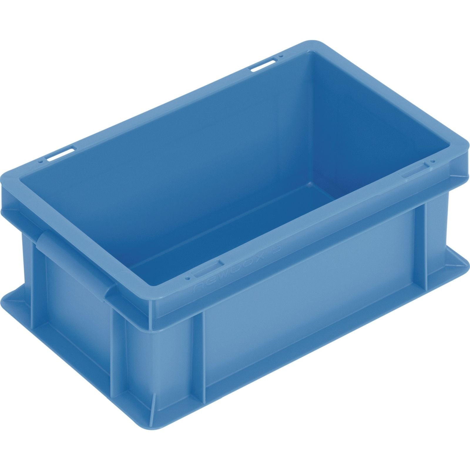 Transportbehälter L300xB200xH120mm blau PP Muschelgr.Seitenwände geschl.TECWERK