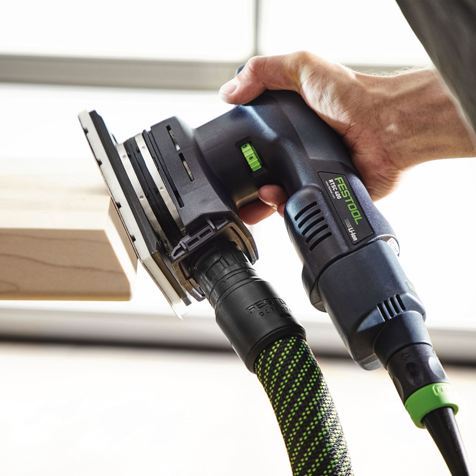 Festool Accu Schuurmachine delta DTSC 400 Li 3,0 I-Plus met Bluetooth accu's in SYS3 M 187 | 577508 | Schaap Tools & Parts